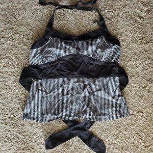 Checkered Halter Top